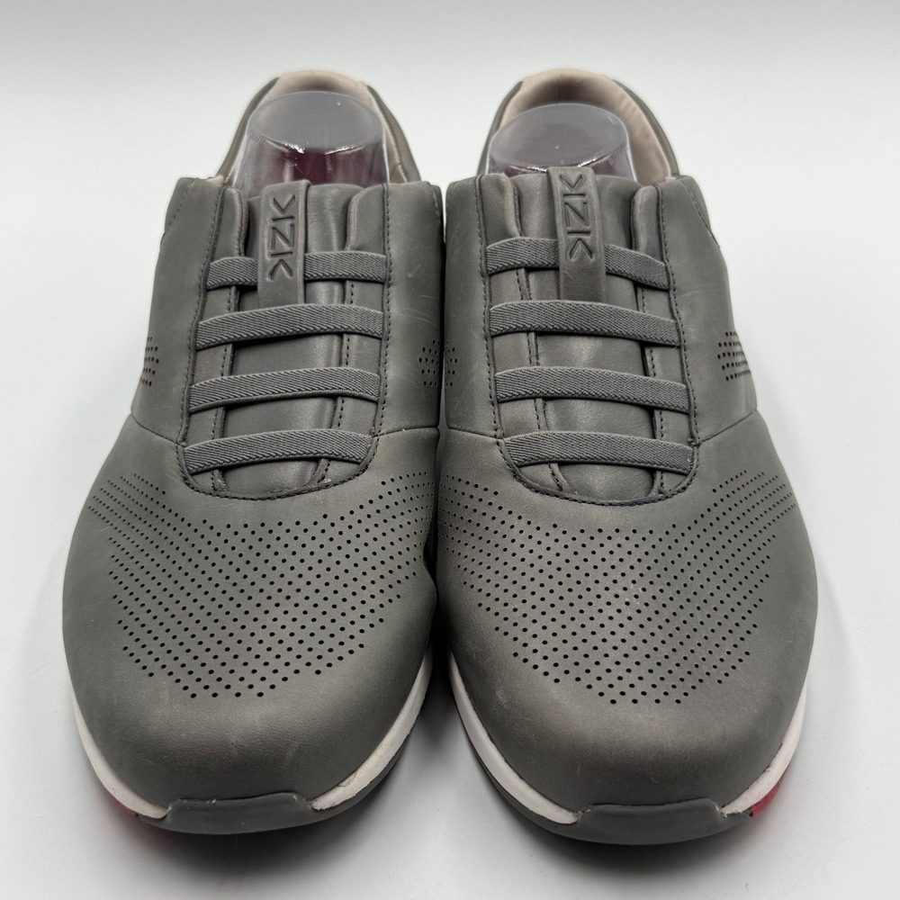 Fizik Mens 14 Gray Leather Sneaker Cycling‎ Commuter Minimalist Comfort Shoe
